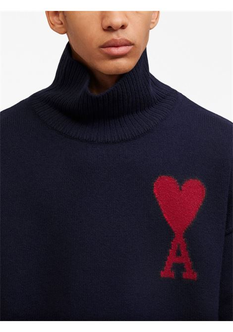 Maglione Ami de Coeur in blu - unisex AMI PARIS | UKS4060184005